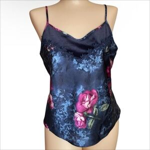 Secret Treasures Satin Camisole with Floral Design